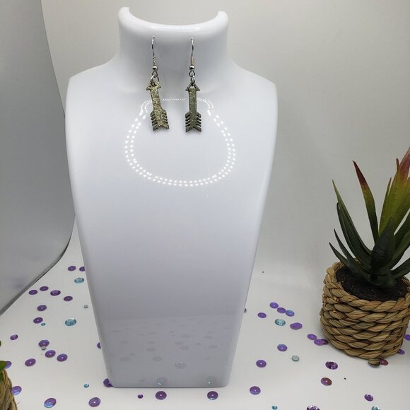 Hand Made Earrings Arrows - Picture 2 of 3